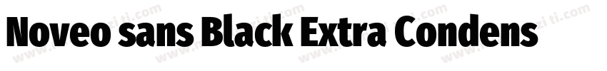 Noveo sans Black Extra Condensed字体转换